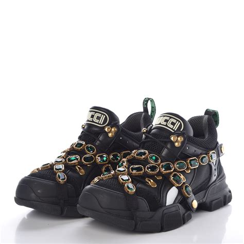 gucci flashtrek crystals|gucci sneakers crystals.